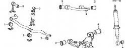 Схема передней подвески прадо 95